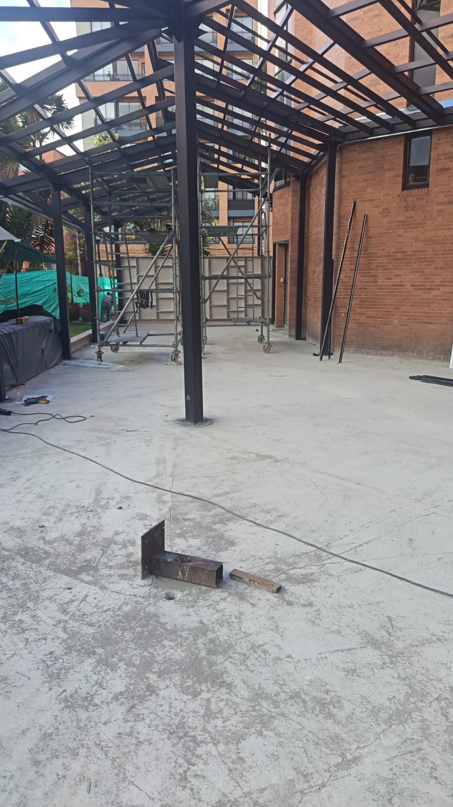Estructura metálica terminada